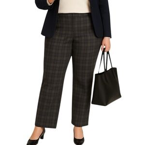 Wit & Wisdom Plaid Straight Leg Pants Size 16